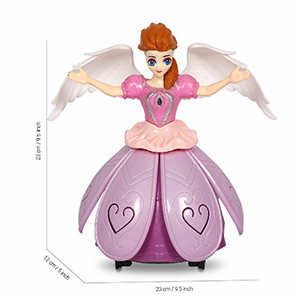 Battery Operated Dancing Angel Princes Girl With Flashing Lights And Music