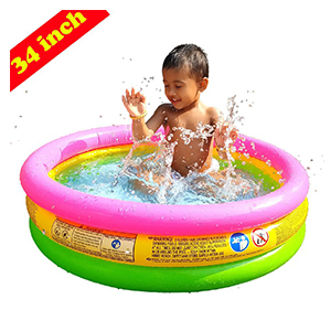 Intex Inflatable Baby Bath Tub Swimming Pool 24/34/45 inch   (Multicolor)