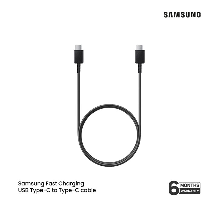 Samsung Fast Charging USB Type-C to Type-C Cable(3A) - Black