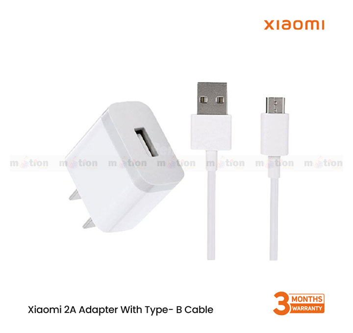 Xiaomi 2A Charger With Micro USB Cable - White