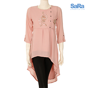 SaRa Ladies Fashion Tops (SSWEXT2A-Misty Rose)