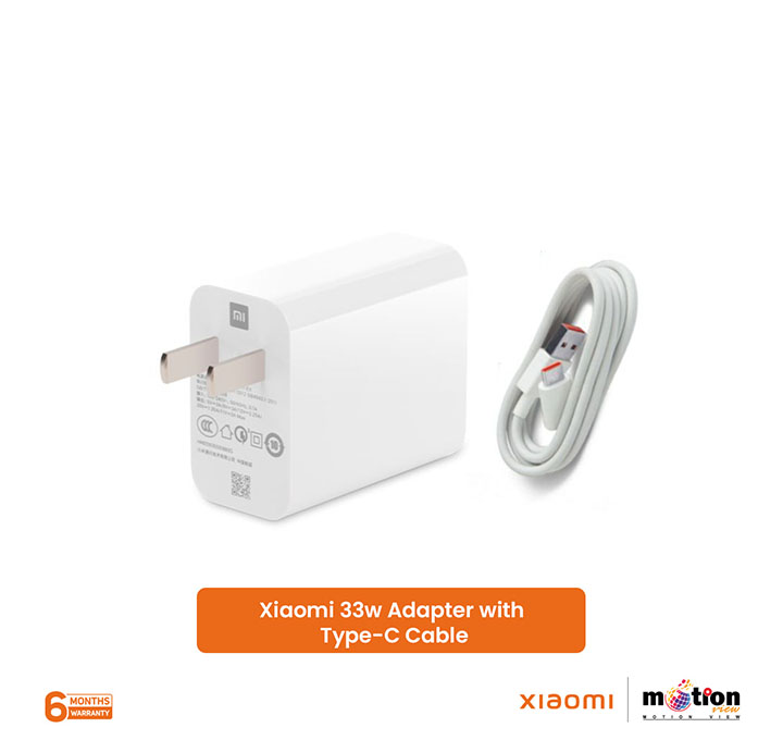 Xiaomi 33W USB Charger & Cable C- White