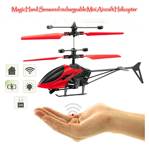 Magic Hand Sensored Rechargeable Mini Aircraft Helicopter Kids Toy Gift, No Remote, Random Color