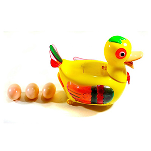 Battery Operated Happy Duck Lay An Egg Toy For Kids With Light and Music