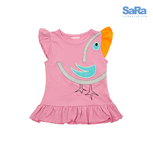 SaRa Girls Toddler Tops (GTSH21-Pink )