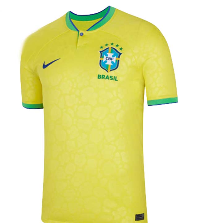 Brazil Home Jersey Original Player Version Edition 22/23 Half