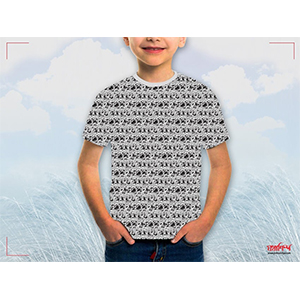 Ash-Satgaon Screen Printed Half Sleeve Cotton T-Shirt For Kids