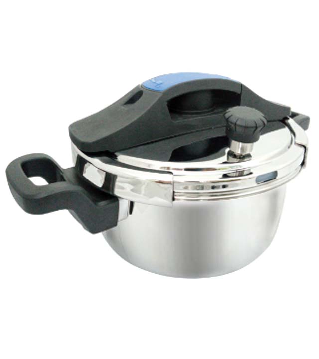 SKB Stainless Steel Pressure cooker Whistle system-Silver