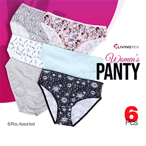 6 Pc's Assorted/ Random Design Soft Underwear for Women