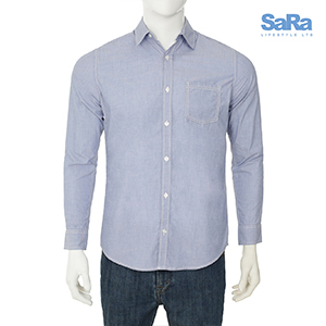 SaRa Men's Casual Shirt (MCS31AB-Sky blue)