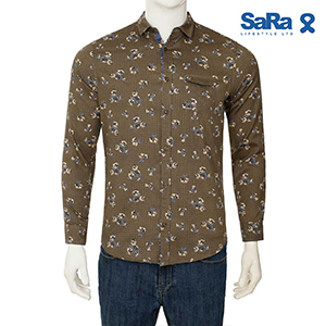 SaRa Men's Casual Shirt (MCS861YCB-Printed )