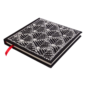 Black & White Cactus Handmade Nakshi Notebook- 8x6